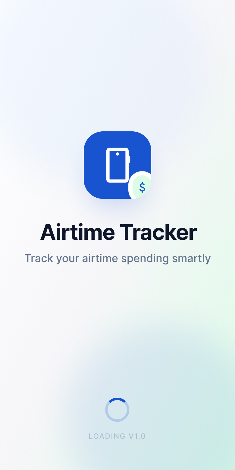 Airtime Usage Tracker screen 1