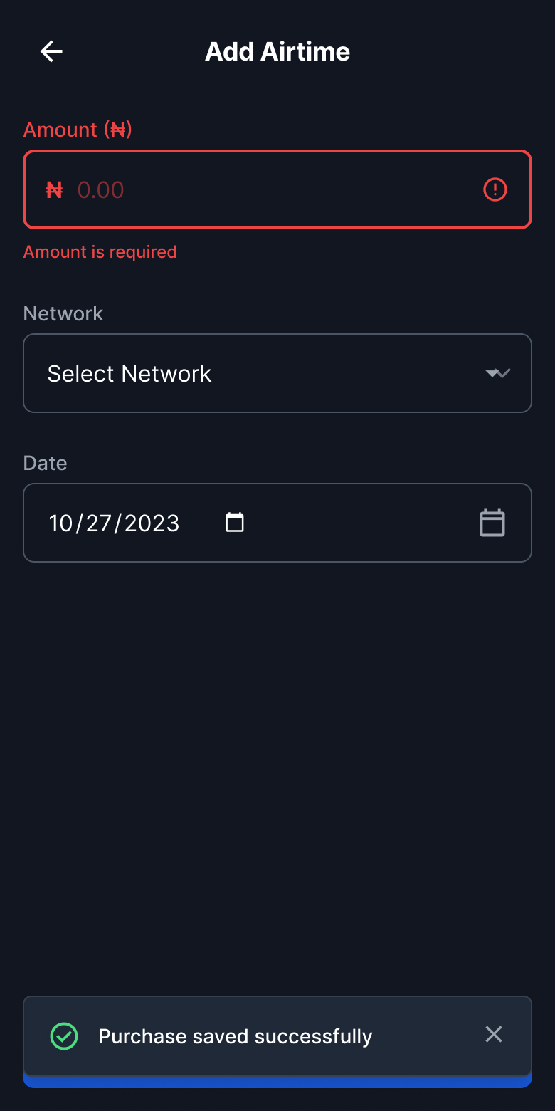 Airtime Usage Tracker screen 6