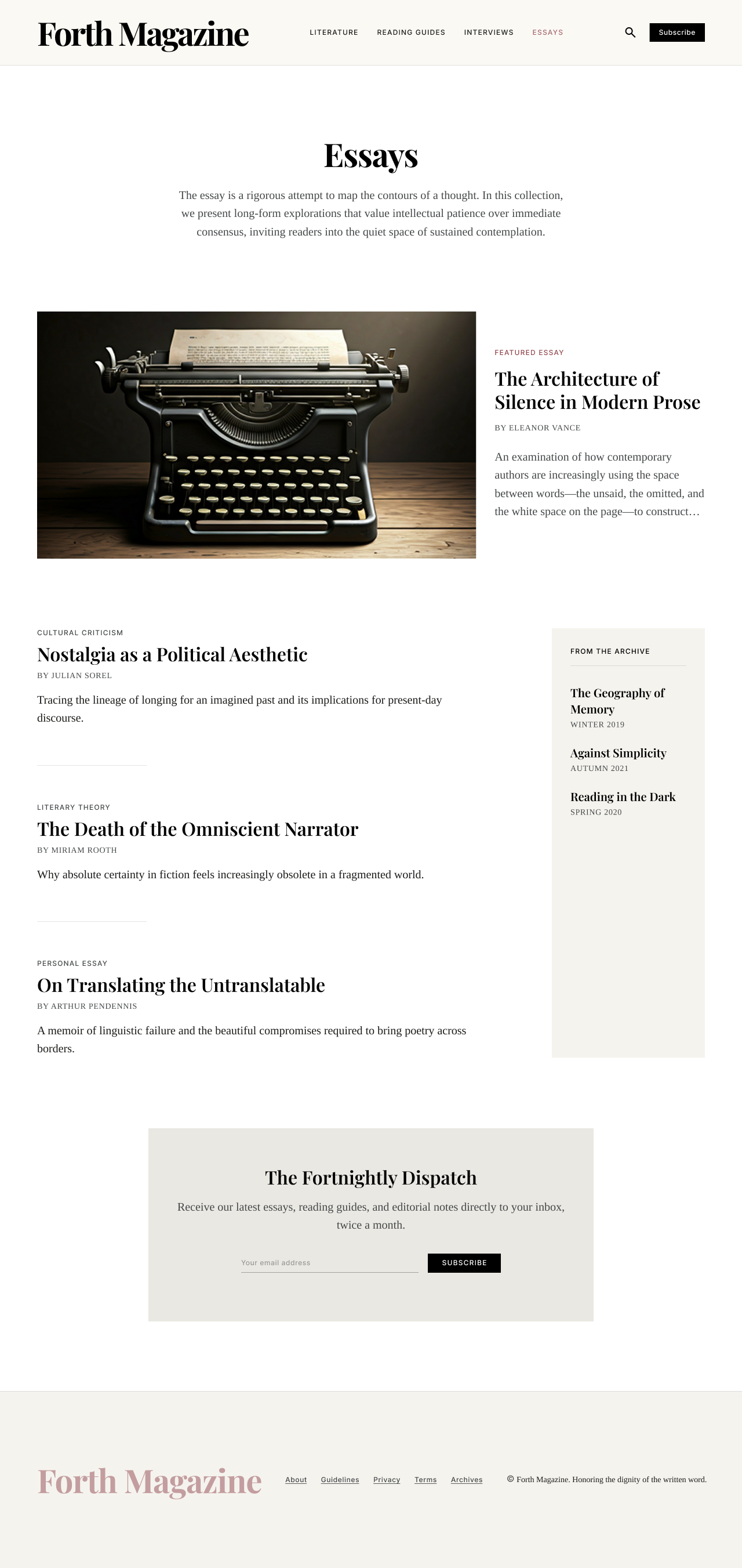 Forth Magazine screen 8