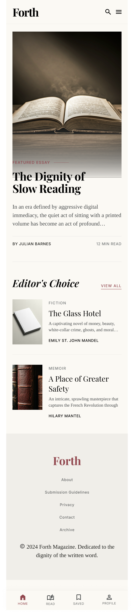 Forth Magazine screen 2